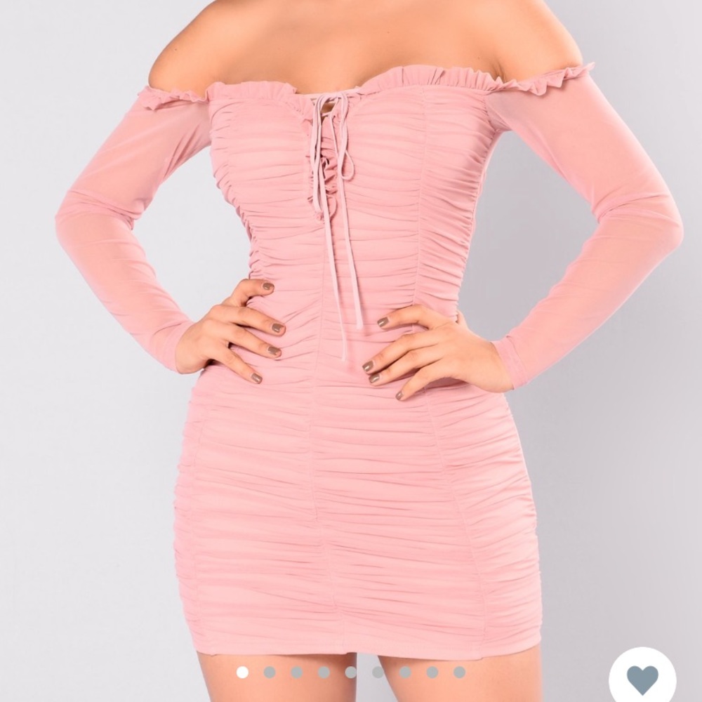 BEAUTIFUL FASHION NOVA PINK DRESS